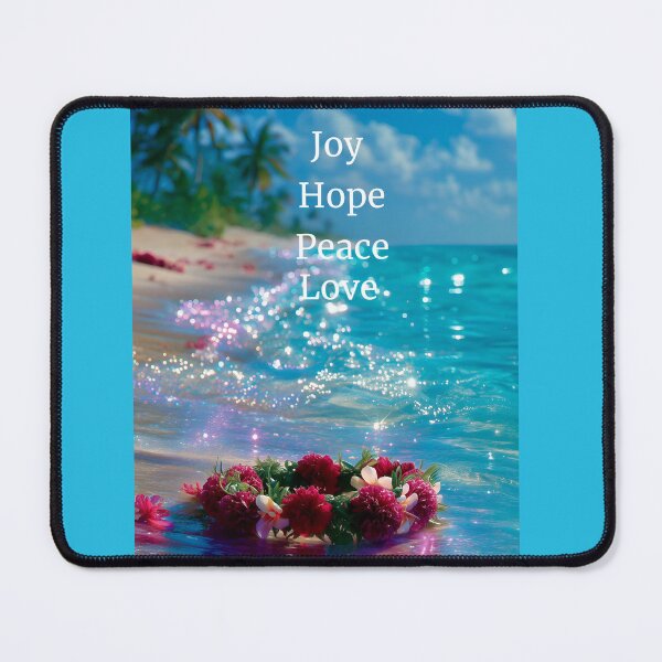 Item preview, Glittery  ocean joy hope peace  love designed and sold by Brewgoodness.
