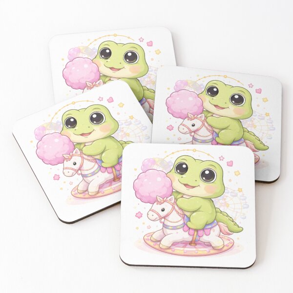 Item preview, Kawaii Croco at Luna Park - Sweet Carnival Fun. designed and sold by Lylysun.