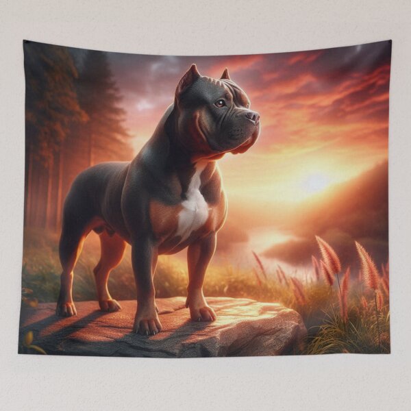 Item preview, Sunset Guardian – Majestic Dog Power designed and sold by Dogandesighn.