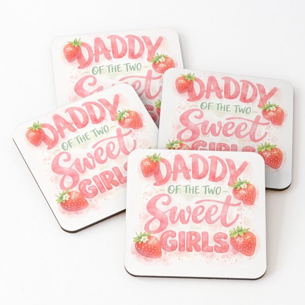 Item preview, Daddy Of The Two Sweet Girls Father Two Daughters Dad Gift designed and sold by Pawsome Quotes.