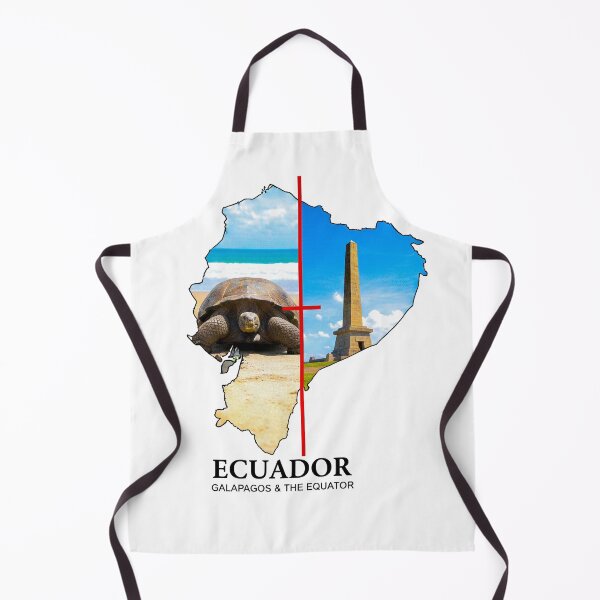 Item preview, Ecuador Map Galapagos Tortoise and The Equator Monument Art designed and sold by AbulailArt.