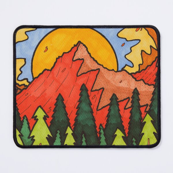Item preview, Forest wave peaks designed and sold by Swadeillustrations.