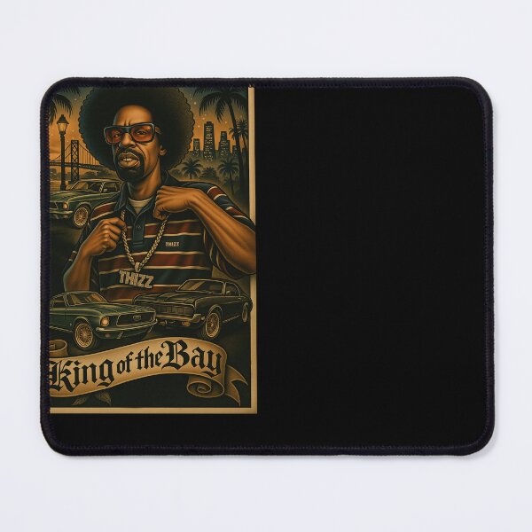 Item preview, Mac Dre Thizz Nation King of thr Bay Artwork – Vallejo Legend Chicano Tattoo Style Poster designed and sold by DyfunctionalTee.