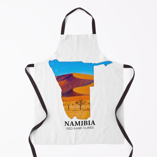 Item preview, Namibia Map Red Sand Dunes and Desert Landscapes Art designed and sold by AbulailArt.