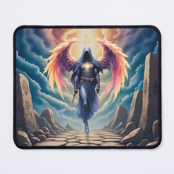 Item preview, The Mystic Guardian of Hope – Celestial Light Between Shadows. designed and sold by nicky2342.