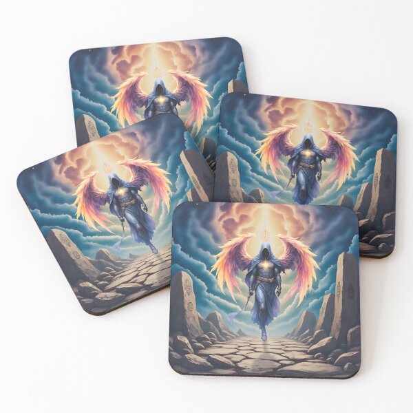 Item preview, The Mystic Guardian of Hope – Celestial Light Between Shadows. designed and sold by nicky2342.