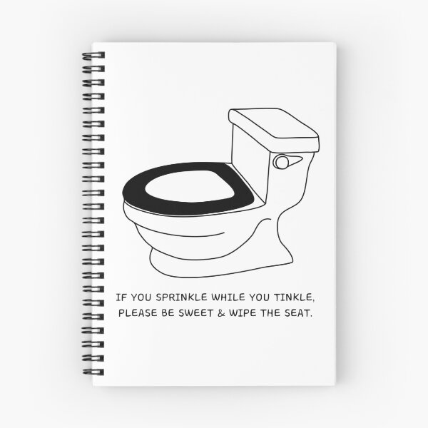Item preview, If You Sprinkle While You Tinkle - toilet humor designed and sold by Stick People Designs.