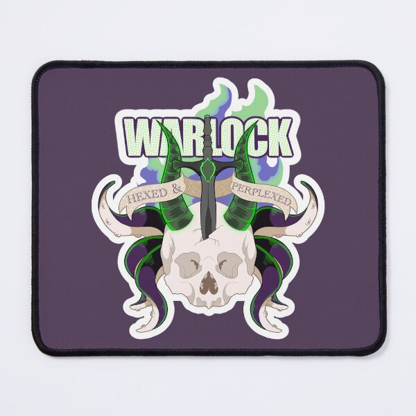Item preview, Hexed & Perplexed. Warlock Design from Dungeons & Dragons designed and sold by Chairae Art.