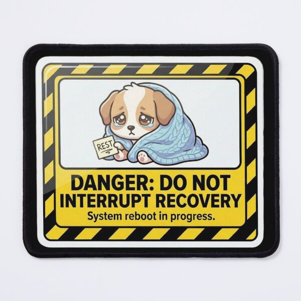 Item preview, Danger Do Not Interrupt Recovery Puppy designed and sold by Visual Dept..