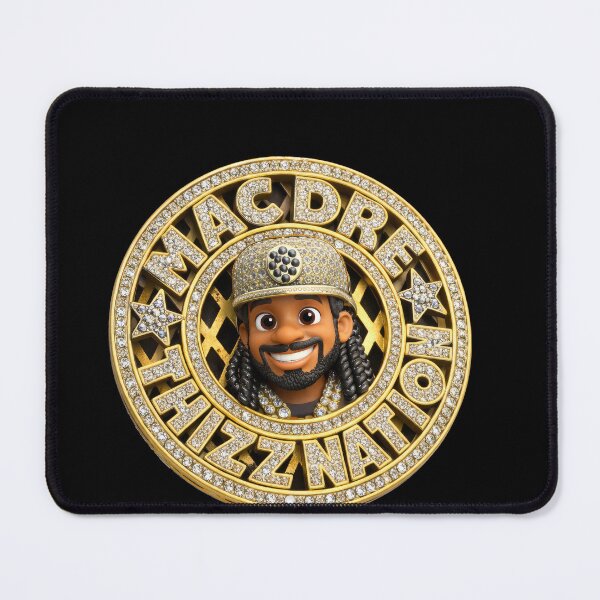 Item preview, Iced Out Mac Dre Thizz Nation Medallion – Hyper Realistic Pixar 3D Diamond Pendant, Bay Area Legend Chain, Luxury Hip Hop Jewelry Icon designed and sold by DyfunctionalTee.