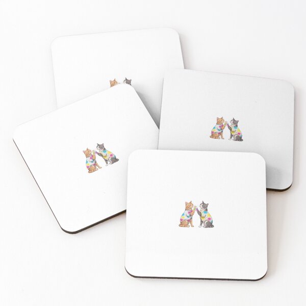 Item preview, Happy Holi Cats Sticker – Cute Festival Color Celebration Design designed and sold by Tyzuu.