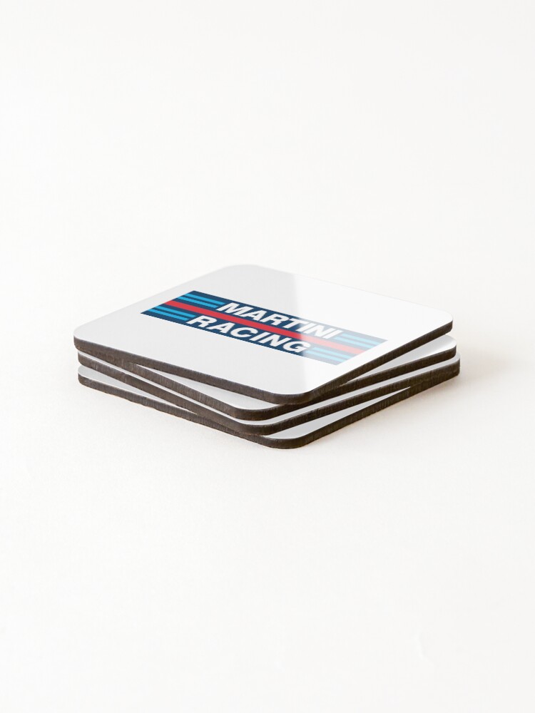 Thumbnail 4 of 5, Coasters (Set of 4), Martini Racing Stripe designed and sold by PatternDesign01.