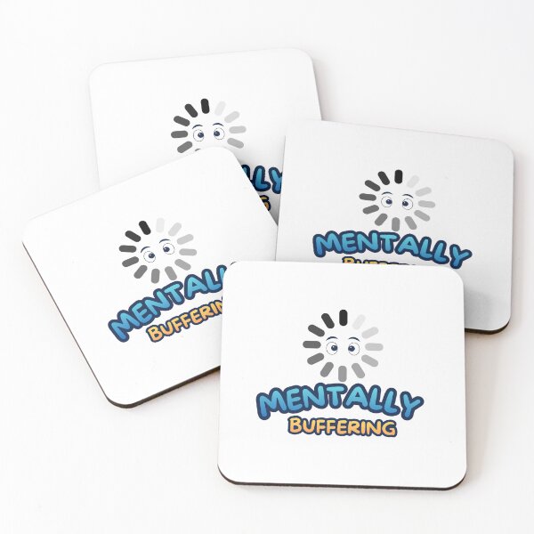 Item preview, Mentally Buffering Minimal Sticker – Funny Introvert Mood Design designed and sold by Harsha Pinjani.