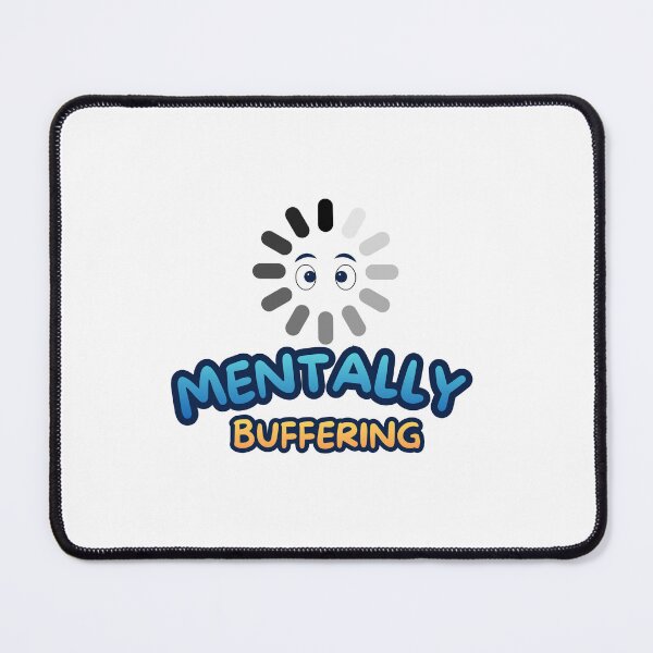 Item preview, Mentally Buffering Minimal Sticker – Funny Introvert Mood Design designed and sold by Harsha Pinjani.