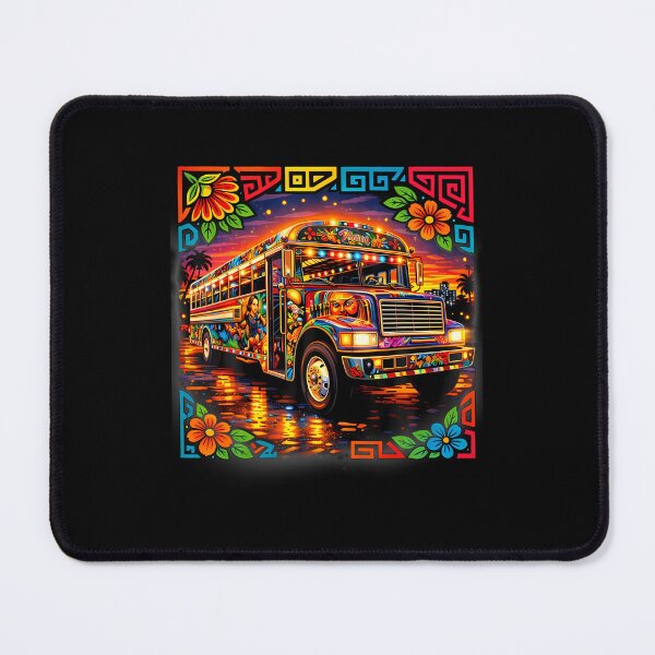 Item preview, Diablo Rojo Bus Inspired By Mola Art Panama Cultural Design T-Shirt designed and sold by VillociShop.
