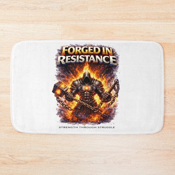 Item preview, Forged In Resistance – Strength Through Struggle | Warrior Power Design designed and sold by RelateAndTee.