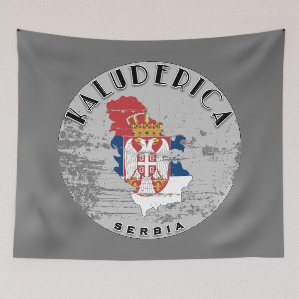 Item preview, Kaluderica Serbia Flag Worn  designed and sold by World Designs.