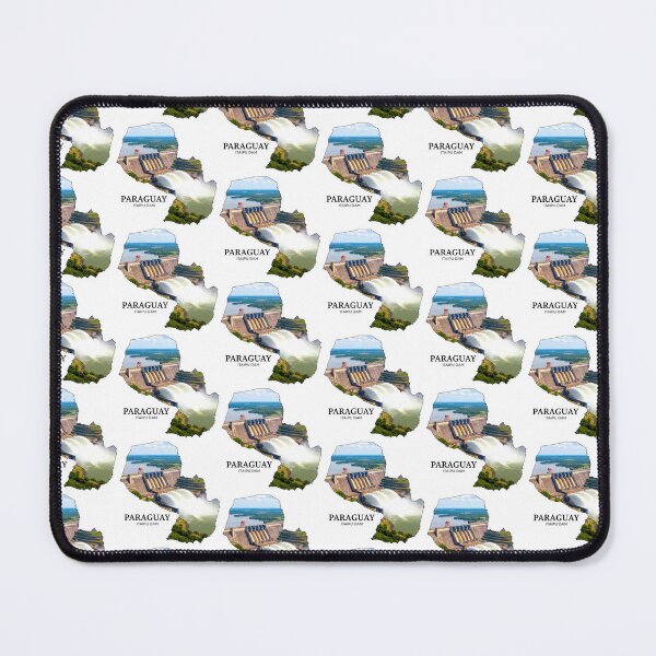 Item preview, Paraguay Map Itaipu Dam Engineering and Energy Art designed and sold by AbulailArt.