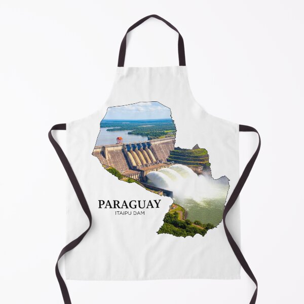 Item preview, Paraguay Map Itaipu Dam Engineering and Energy Art designed and sold by AbulailArt.