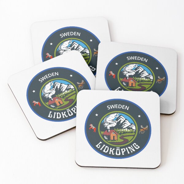 Item preview, Lidköping Sweden Emblem | Scandinavian Travel Badge Design designed and sold by World Designs.