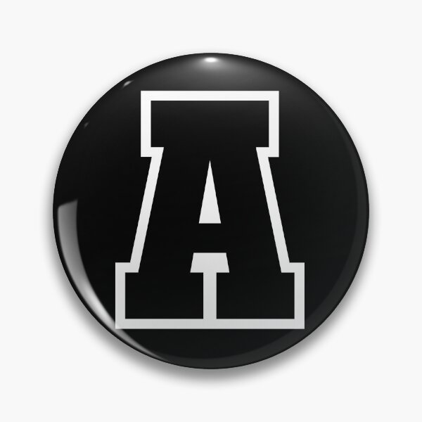 Item preview, Bold Geometric Letter A Monogram Black Circular Art designed and sold by stickerorange.