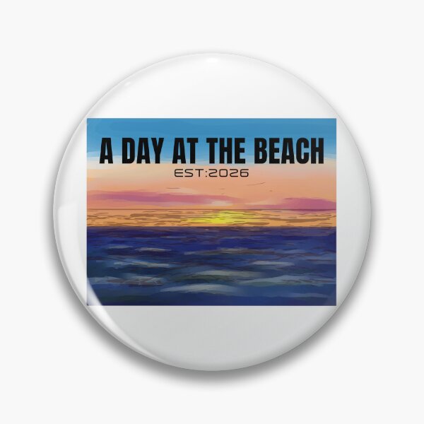 Item preview, A Day at the Beach 2026 Sunset Ocean View Art designed and sold by PixelWaveBD.