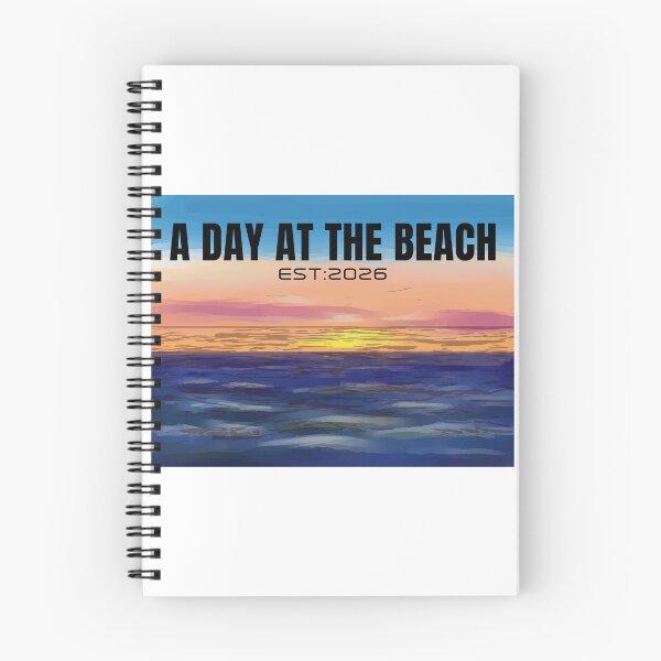 Item preview, A Day at the Beach 2026 Sunset Ocean View Art designed and sold by PixelWaveBD.
