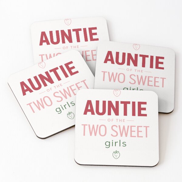 Item preview, Auntie Of The Two Sweet Girls Family Nieces Aunt Gift designed and sold by Pawsome Quotes.