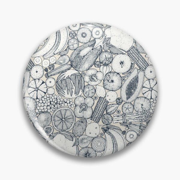 Item preview, fruit and vegetables indigo designed and sold by scrummy.