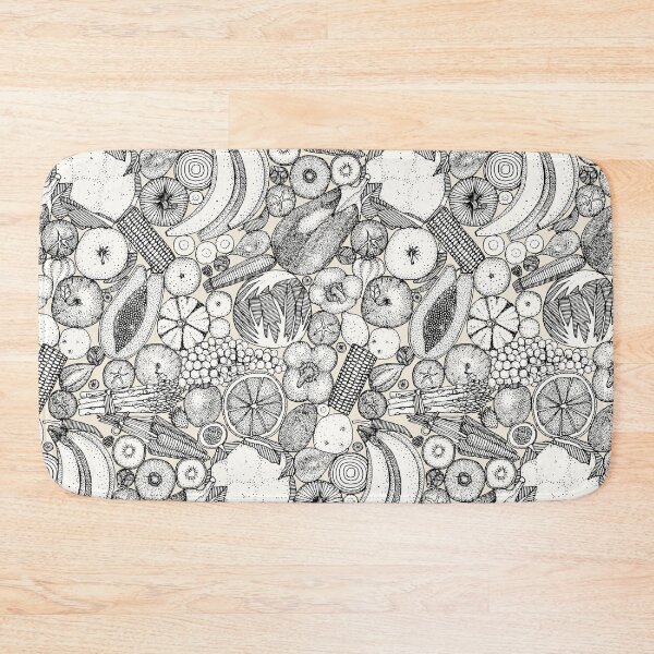 Item preview, fruit and vegetables black designed and sold by scrummy.