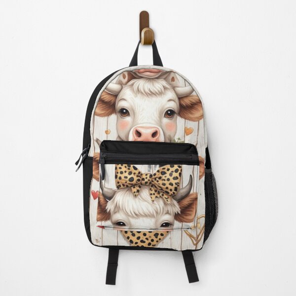 Item preview, Stack of Three Peeking Highland Cows with Cheetah Print and Flowers - Farmhouse Sublimation Design designed and sold by sanorastyle.