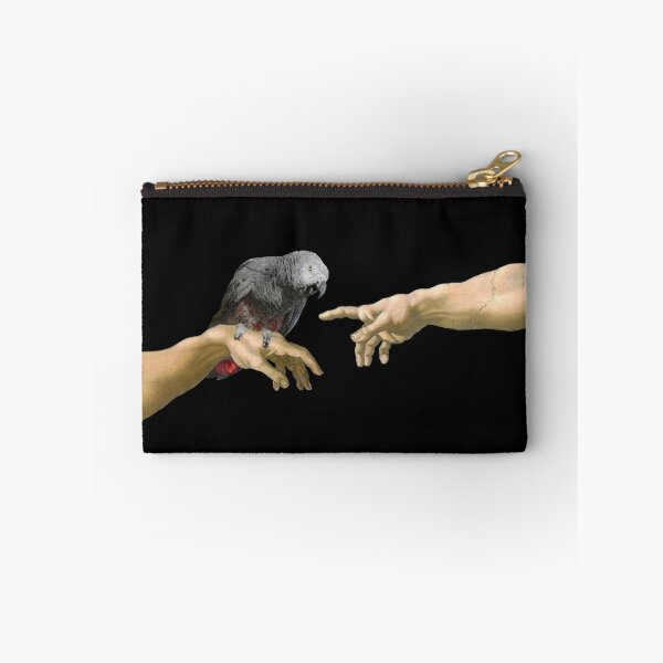 Item preview, Creation of an African Grey Parrot - Michelangelo parody designed and sold by FandomizedRose.