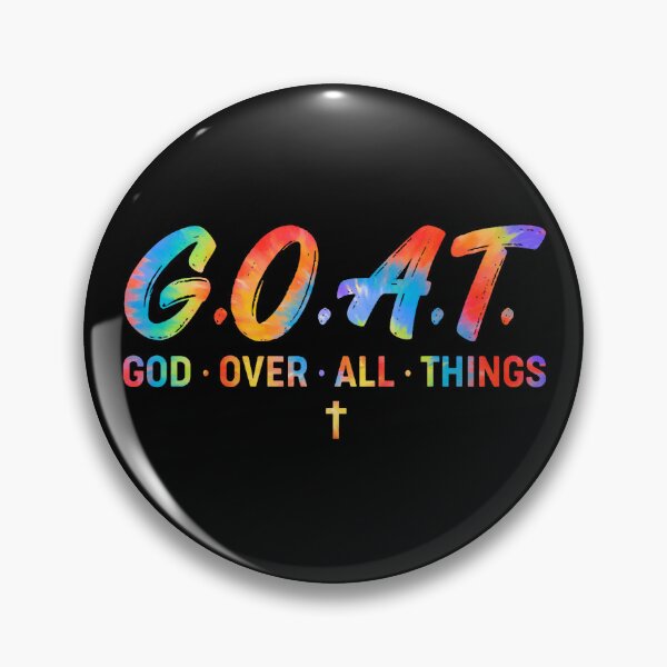 Item preview, G.O.A.T. God Over All Things Funny Hippie Text designed and sold by averyfisher.