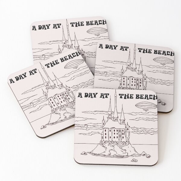 Item preview, A Day at the Beach Fantasy Castle and Airship Sketch designed and sold by PixelWaveBD.