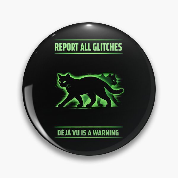 Item preview, Report System Glitches Feline Warning designed and sold by agearb.