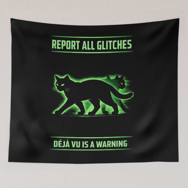 Item preview, Report System Glitches Feline Warning designed and sold by agearb.