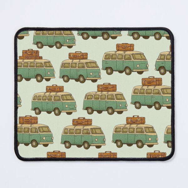 Item preview, Cute Camper Van Pattern – Kawaii Travel Adventure Vans designed and sold by Aloloco.