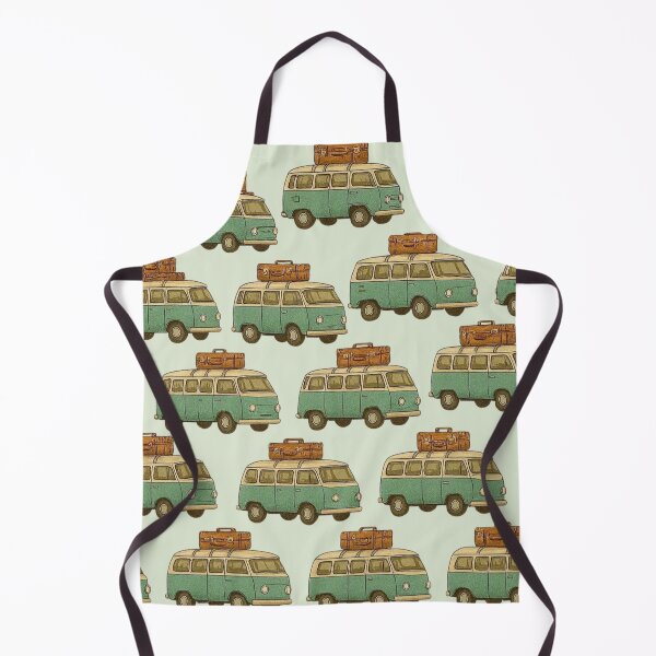 Item preview, Cute Camper Van Pattern – Kawaii Travel Adventure Vans designed and sold by Aloloco.