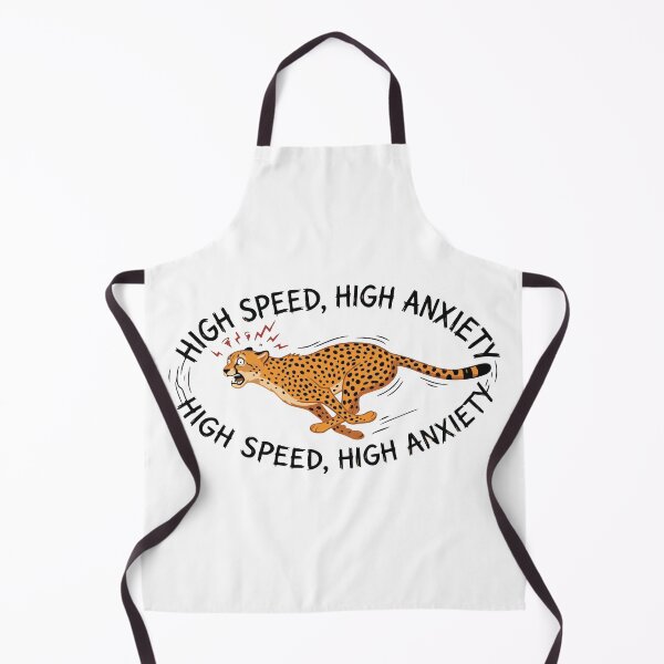 Item preview, High Speed High Anxiety Funny Cheetah designed and sold by Petzzz.
