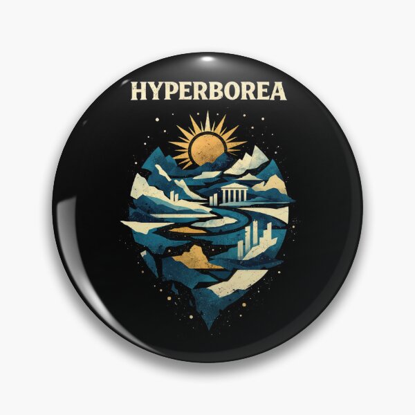 Item preview, Hyperborea Mythic Lost Civilization Art designed and sold by Retr0Tshirts.