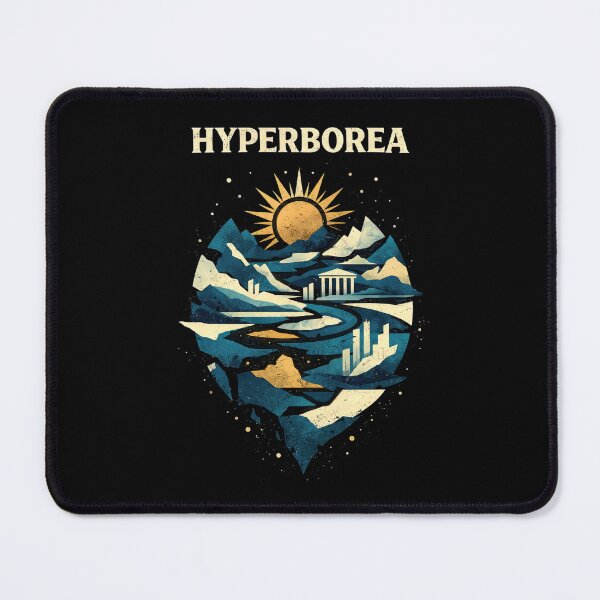 Item preview, Hyperborea Mythic Lost Civilization Art designed and sold by Retr0Tshirts.