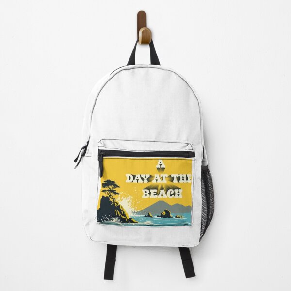 Item preview, A Day at the Beach Retro Vintage Tropical Coast Art designed and sold by PixelWaveBD.