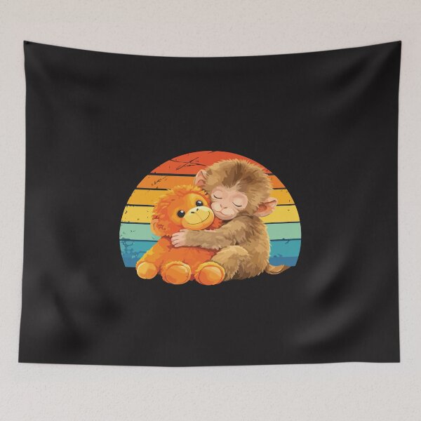 Item preview, Retro Vintage Baby Monkey Punch – Funny Cute Animal Graphic designed and sold by kiralynstration.