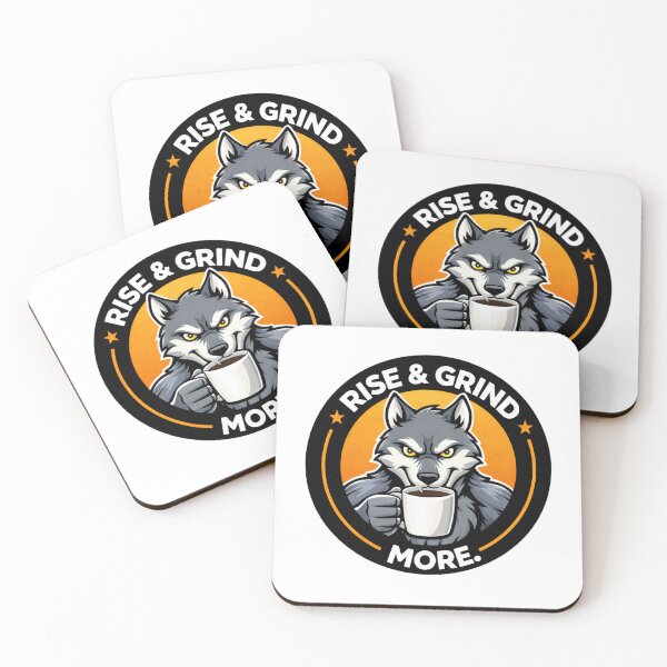 Item preview, Rise and Grind Wolf Coffee designed and sold by the-dovlat.
