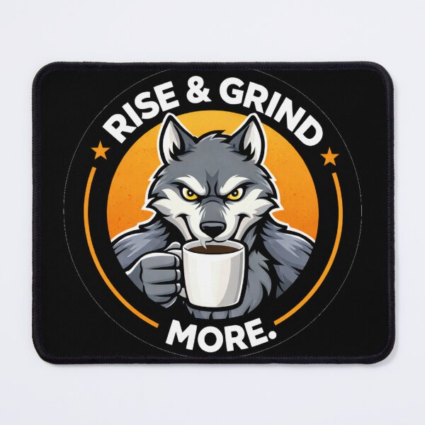 Item preview, Rise and Grind Wolf Coffee designed and sold by the-dovlat.