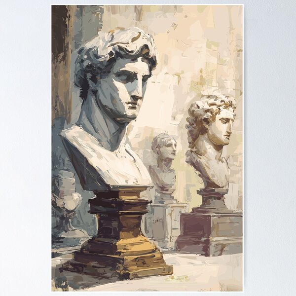 Item preview, The Art Historian's Classical Busts Light Academia designed and sold by bapupa.