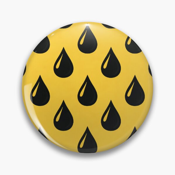 Item preview, Yellow Background Black Raindrop Pattern designed and sold by DrizzyV.