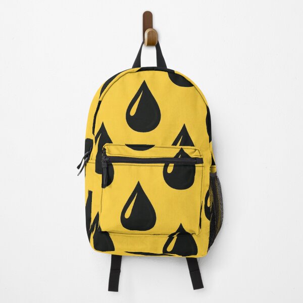 Item preview, Yellow Background Black Raindrop Pattern designed and sold by DrizzyV.