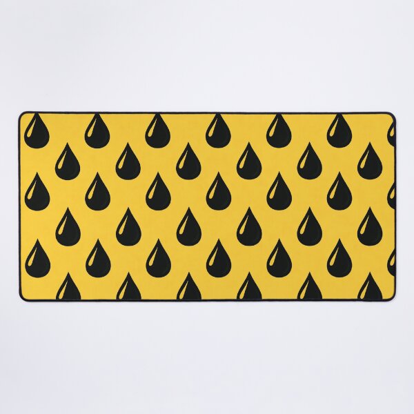 Item preview, Yellow Background Black Raindrop Pattern designed and sold by DrizzyV.