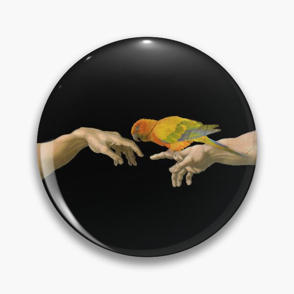 Item preview, Creation of an Sun Conure - Michelangelo parody designed and sold by FandomizedRose.